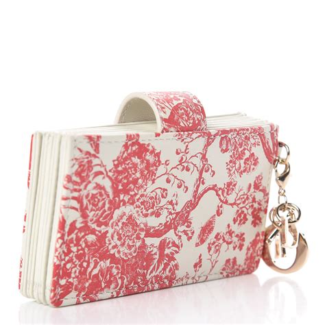 dior floral card holder